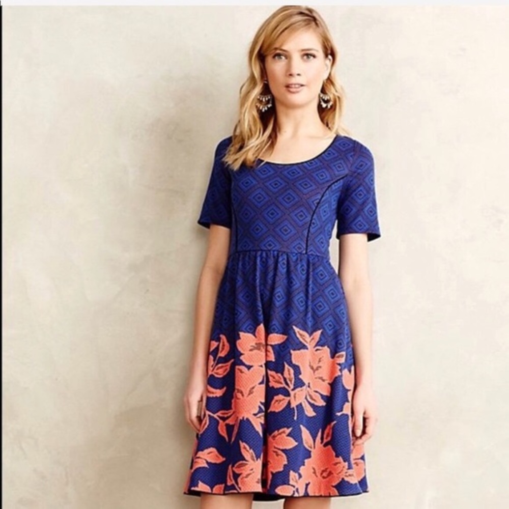Anthropologie HD in Paris Blushed Blooms Dress